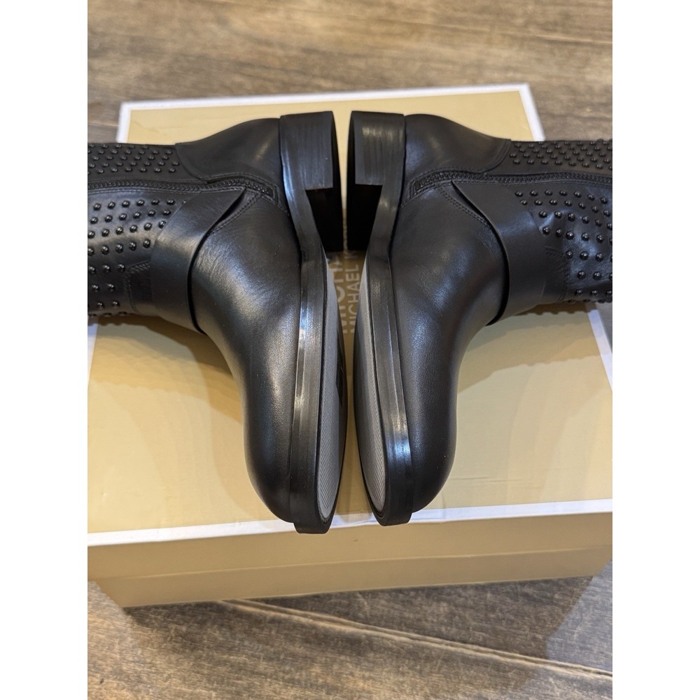 Michael Kors Reeves Studded Leather Moto Bootie size 6.5 Buckle - Picture 7 of 11